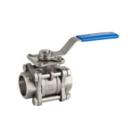 VALVULA ESFERA PASO TOTAL 3 PIEZAS INOXIDABLE SOCKET WELD