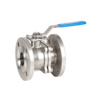 VALVULA ESFERA PASO TOTAL 2 PIEZAS CON BRIDAS DIN