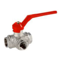 VALVULA ESFERA 3 VIAS GENEBRE 3080 TIPO "T"