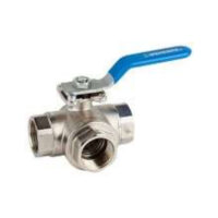 VALVULA ESFERA 3 VIAS - BRIDA MONTAJE ISO-5211 GENEBRE 3282E ESFERA TIPO I